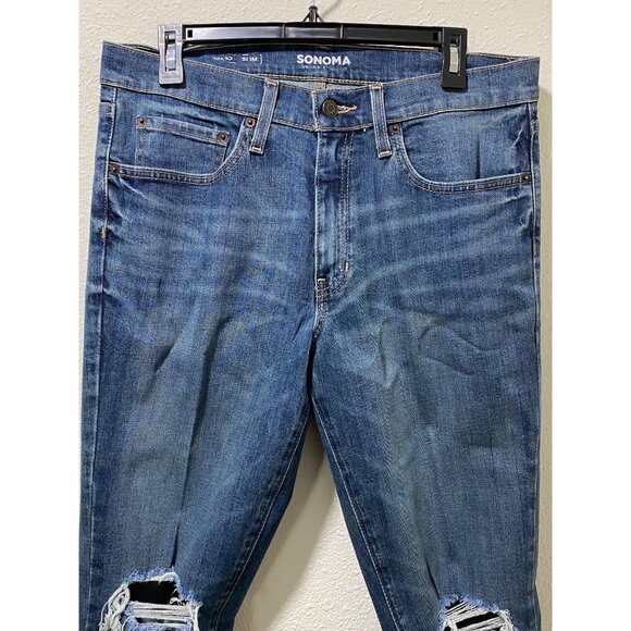 Sonoma Men's Goods for Life Slim-Fit Stretch Jeans, Size: 33X30, Blue - Picture 3 of 12